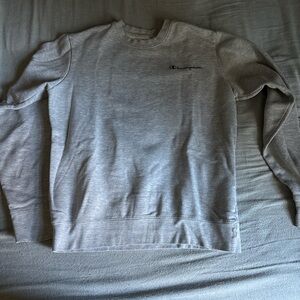 Champion Men's Light Gray Crewneck Sweater